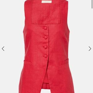 Faithfull the Brand Red Sleeveless Top